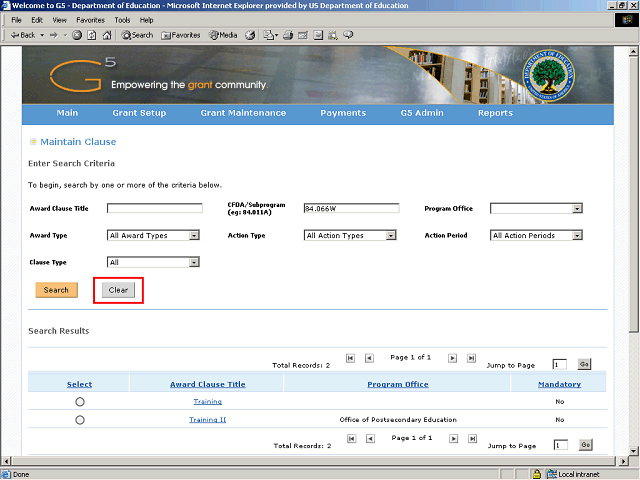 Screen image of this step