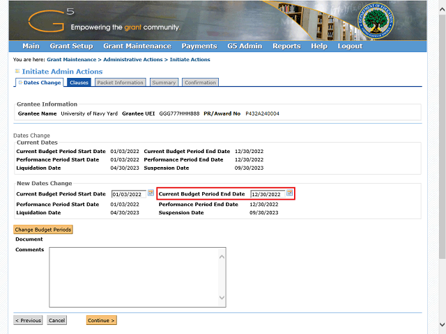 Screen image of this step