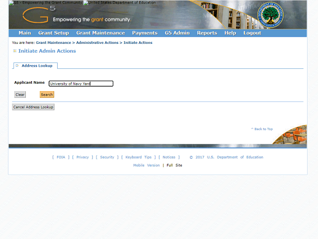 Screen image of this step