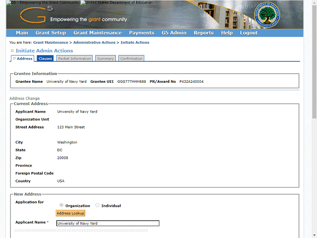 Screen image of this step