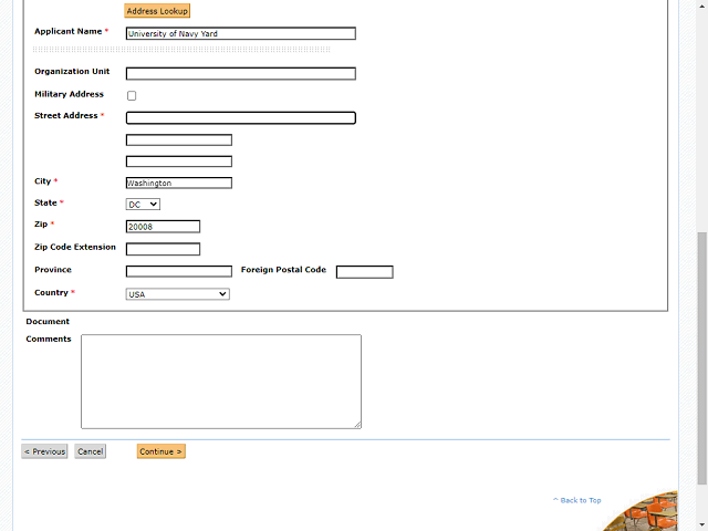 Screen image of this step