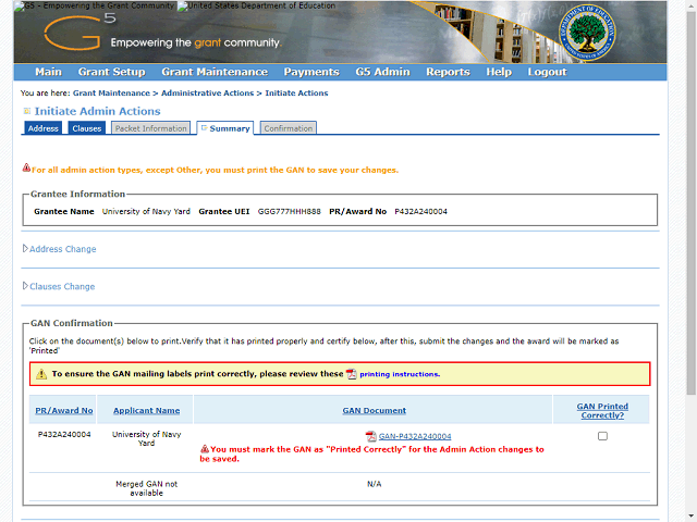 Screen image of this step