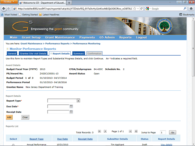 Screen image of this step