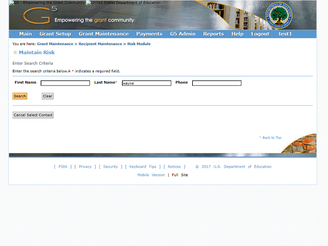 Screen image of this step