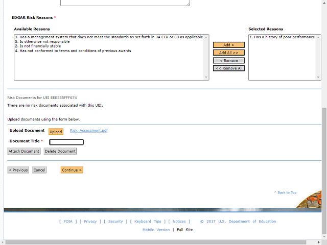 Screen image of this step
