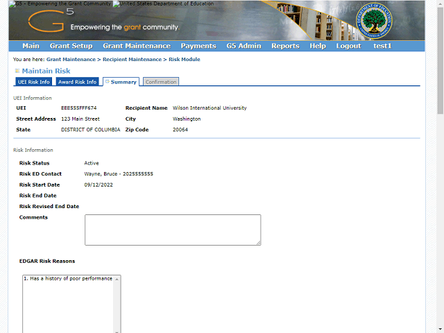 Screen image of this step