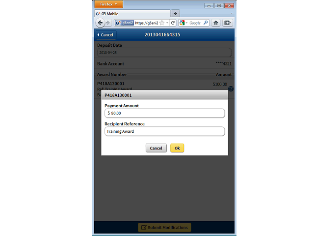 Screen image of this step