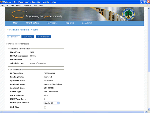Screen image of this step