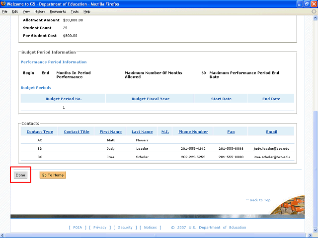 Screen image of this step