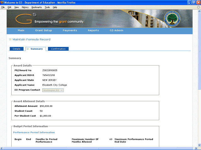 Screen image of this step