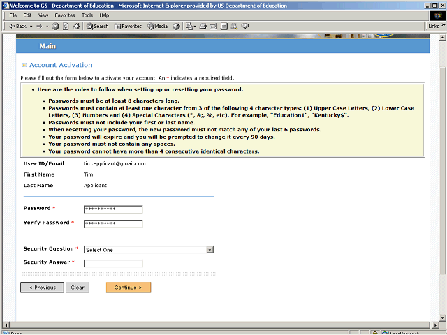 Screen image of this step