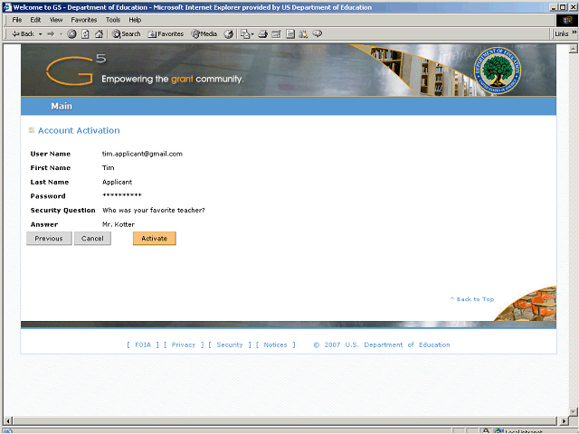 Screen image of this step