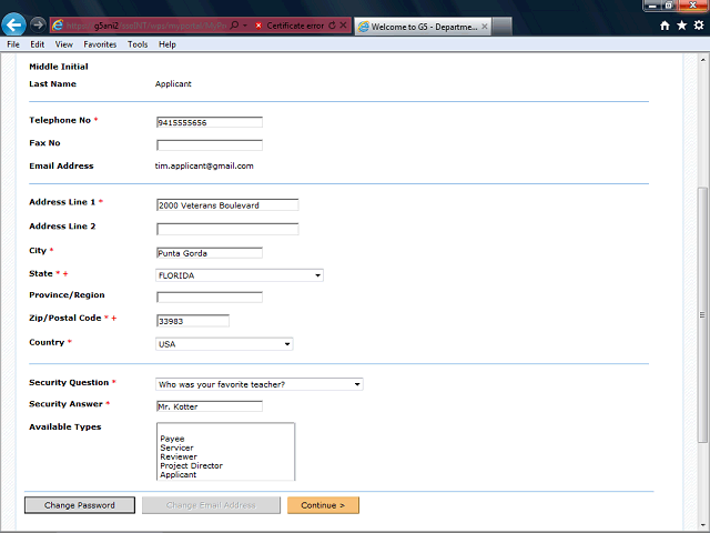 Screen image of this step