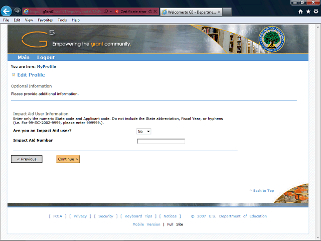 Screen image of this step