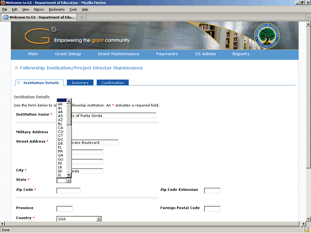 Screen image of this step