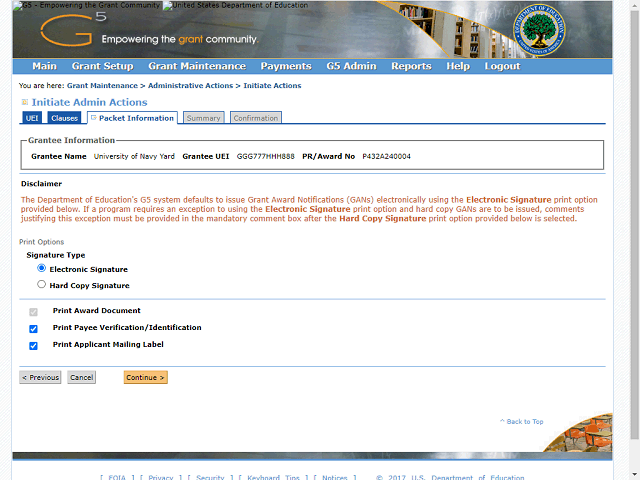 Screen image of this step