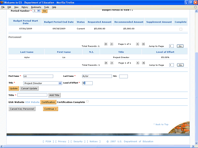 Screen image of this step