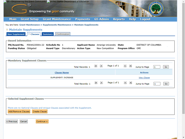 Screen image of this step