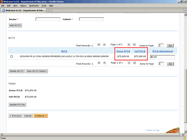Screen image of this step