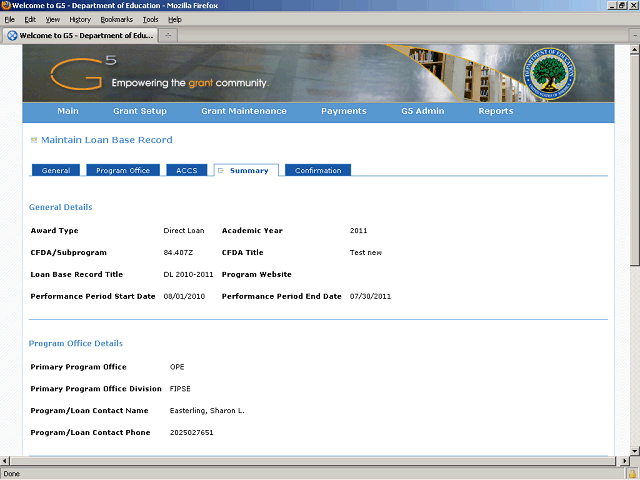 Screen image of this step