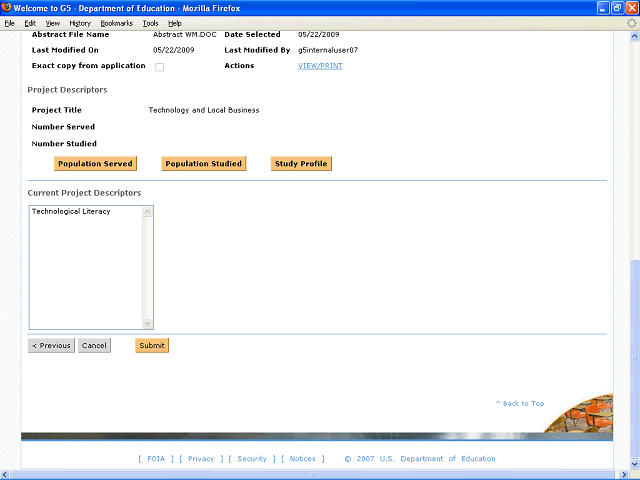 Screen image of this step