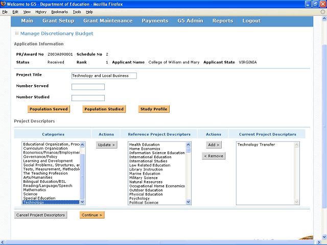 Screen image of this step