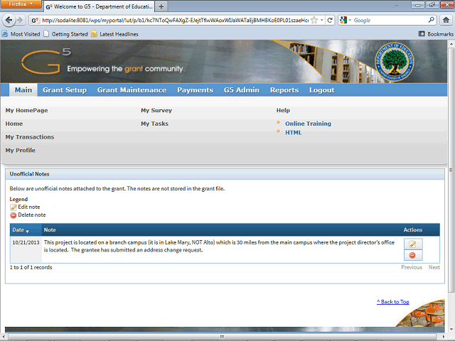 Screen image of this step