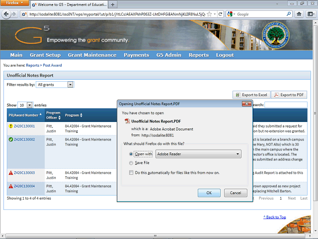 Screen image of this step