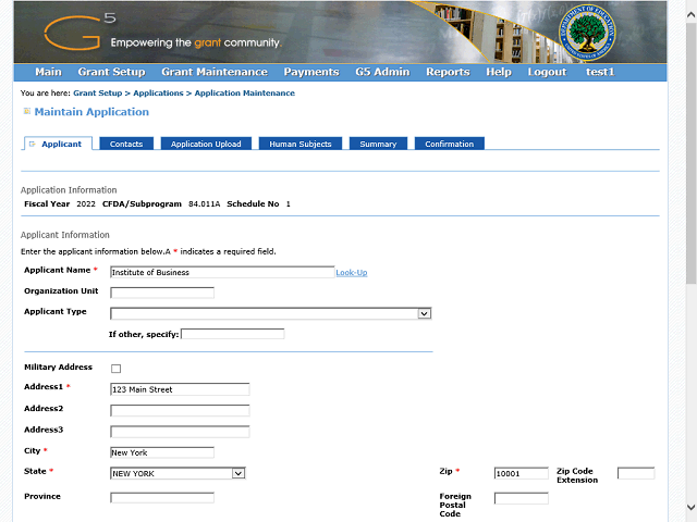 Screen image of this step