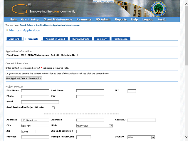 Screen image of this step