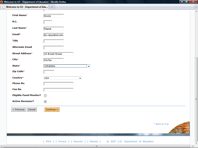 Screen image of this step