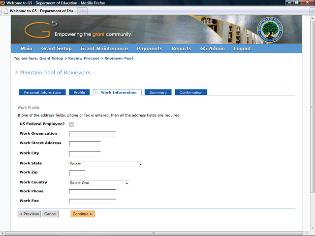 Screen image of this step