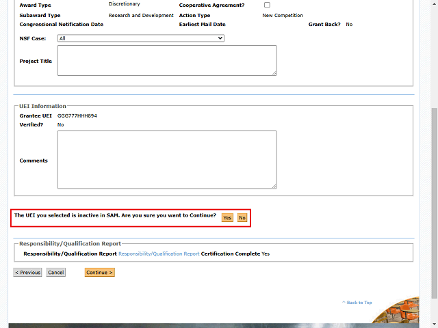 Screen image of this step