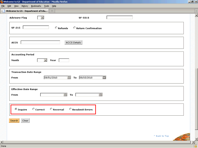 Screen image of this step