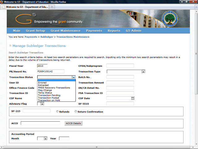 Screen image of this step