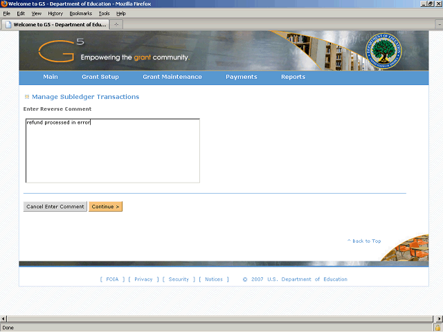 Screen image of this step