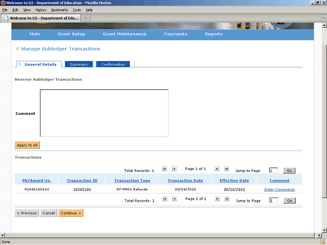 Screen image of this step