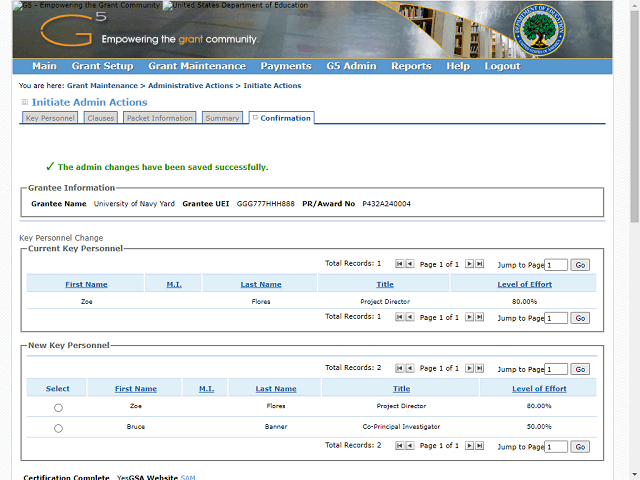 Screen image of this step