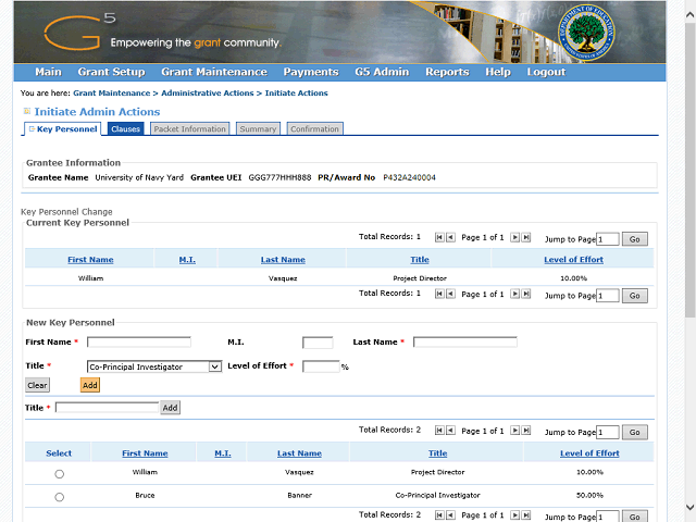 Screen image of this step
