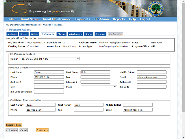 Screen image of this step
