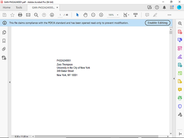 Screen image of this step
