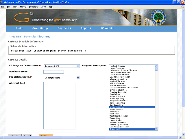 Screen image of this step