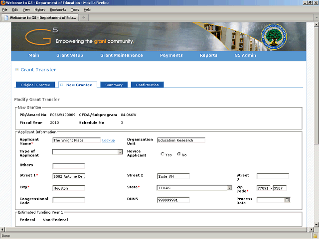 Screen image of this step