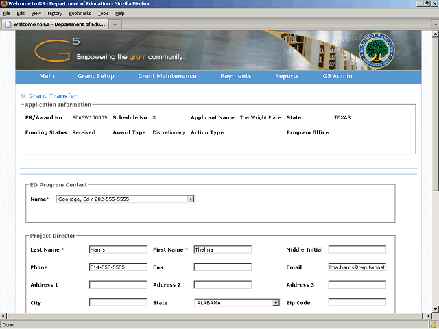Screen image of this step