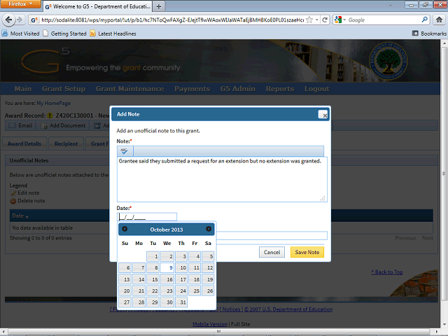 Screen image of this step