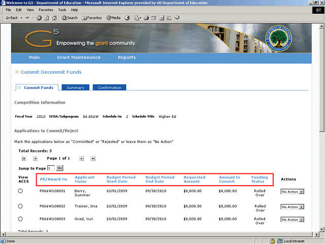 Screen image of this step