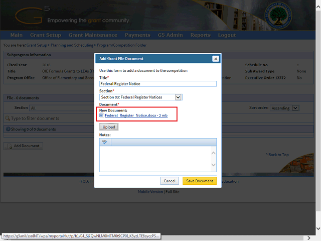 Screen image of this step