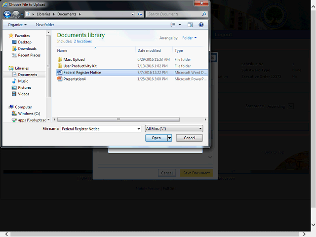 Screen image of this step
