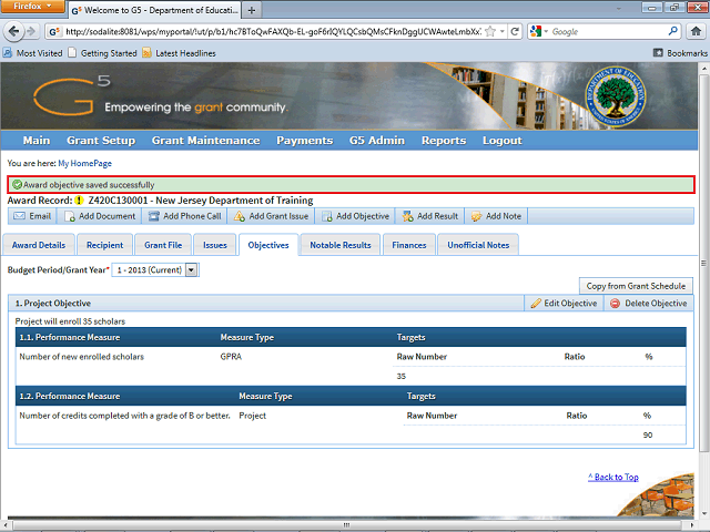 Screen image of this step