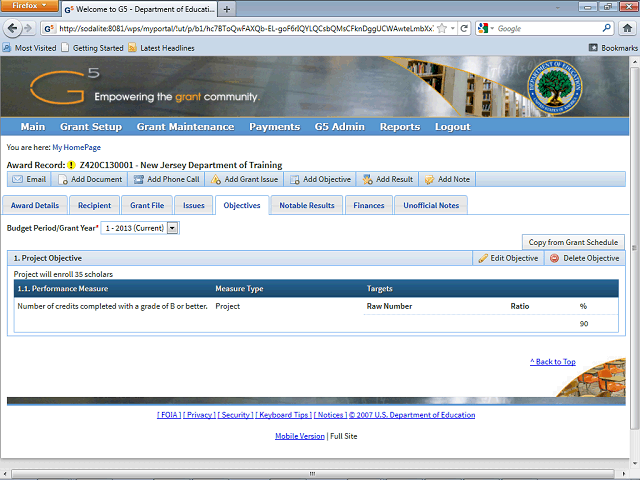 Screen image of this step